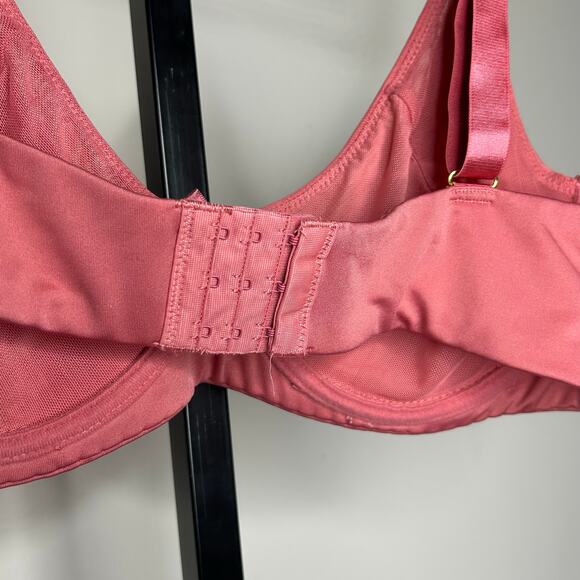Rachel Roy underwire bra-40D- dusty pink, mesh lined with soft fabric no padding - Picture 4 of 5